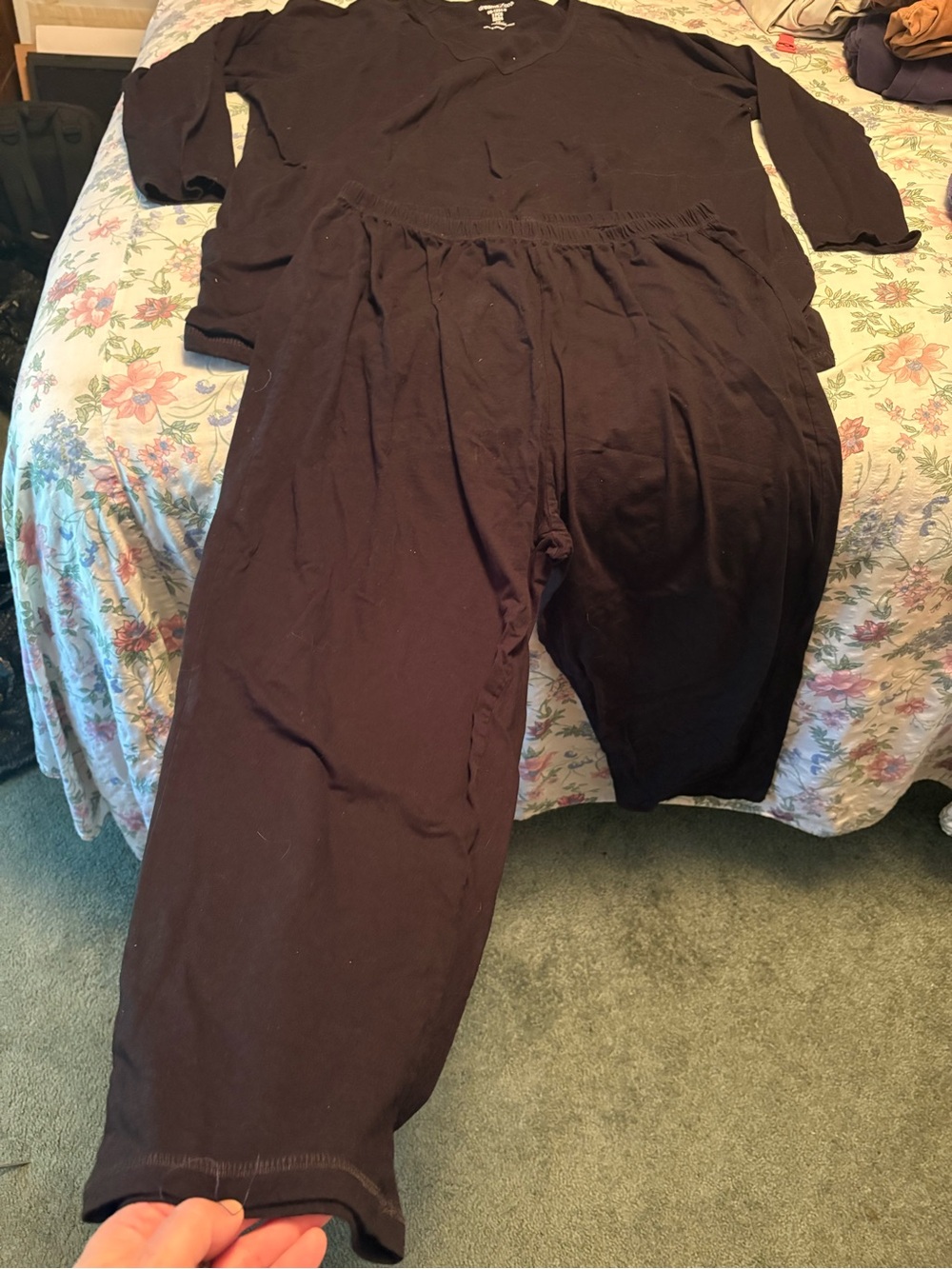 Dream Co. Black 2-Piece Relaxed Pajama Set